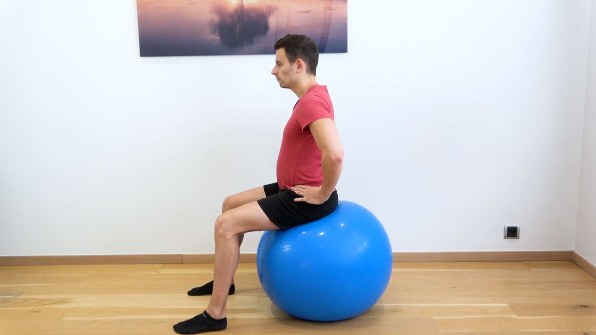 Mobilisation de hanche sur SwissBall