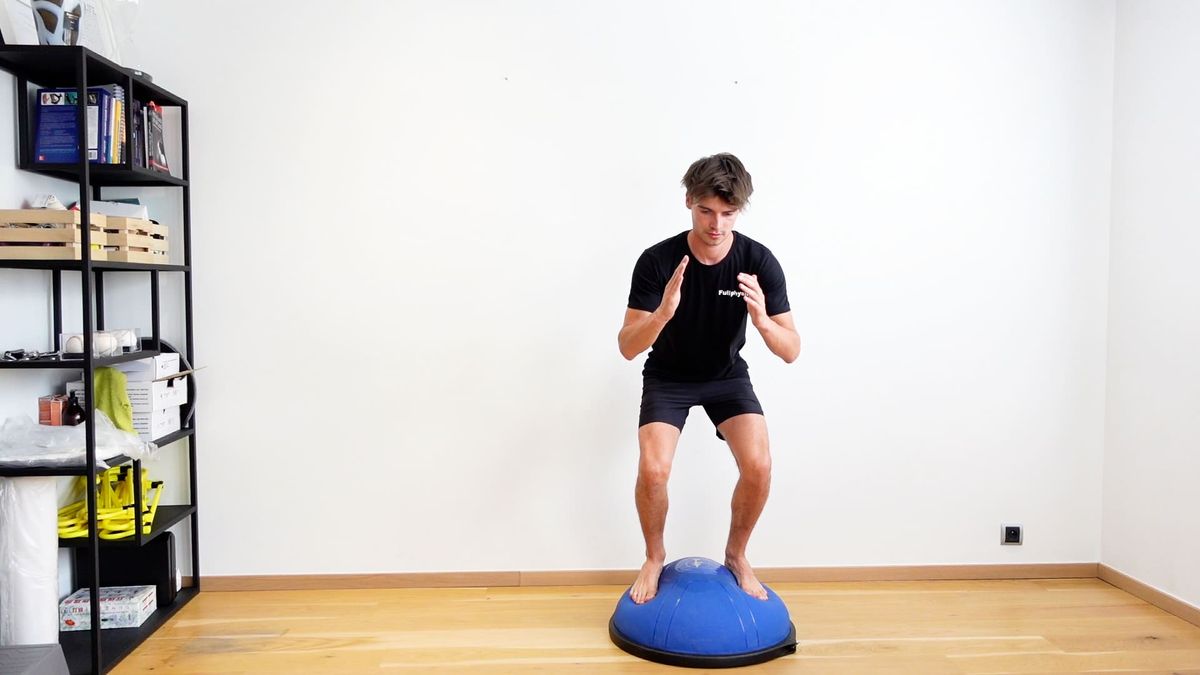 Jump & 45° Landing on Bosu