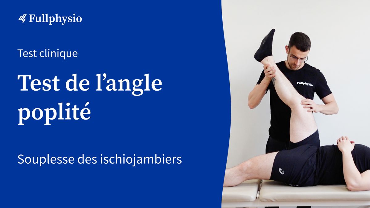 Test de l'angle poplité