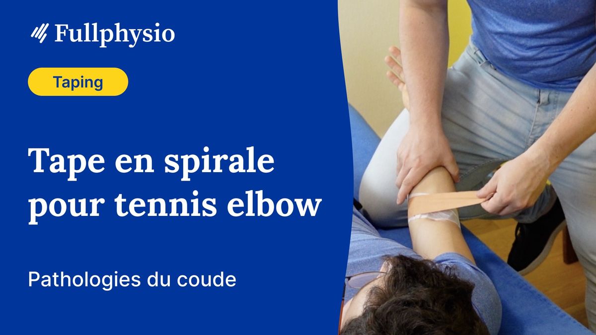 Tape en spirale pour tennis elbow