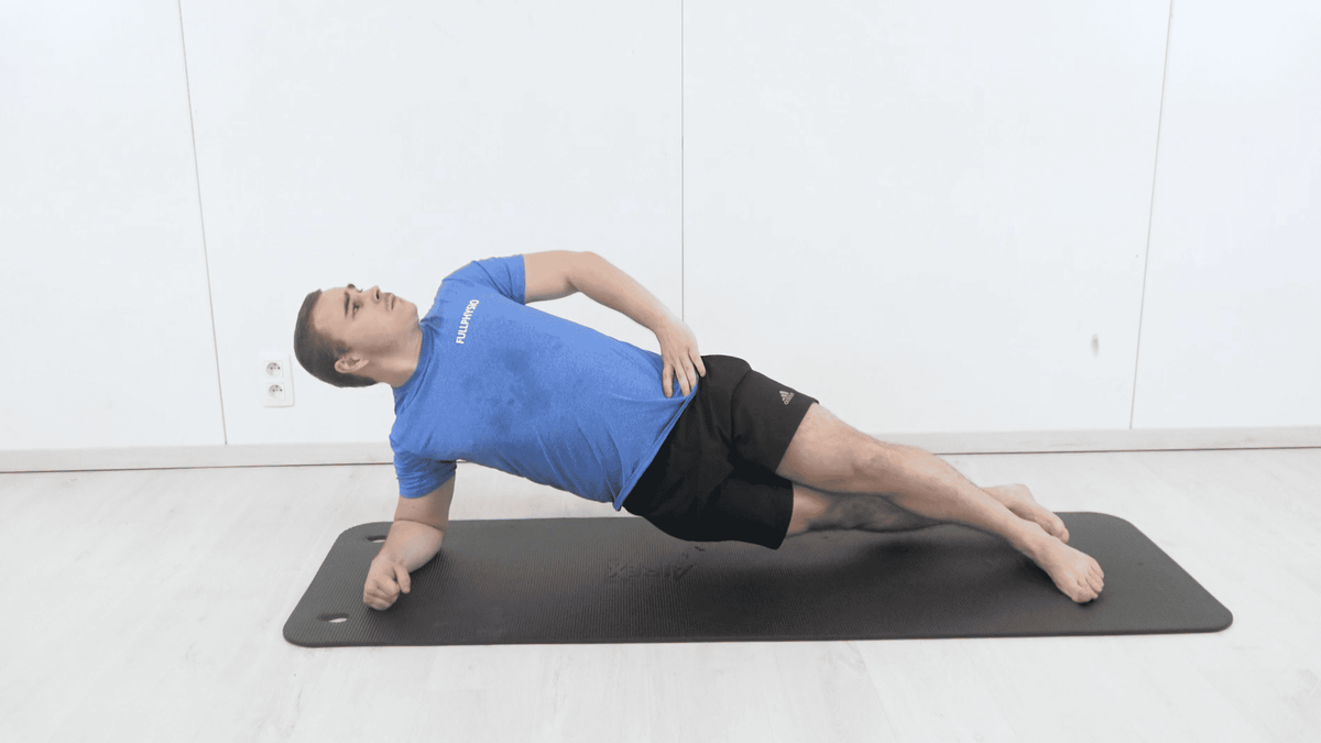 Gainage latéral avec rotations dynamique