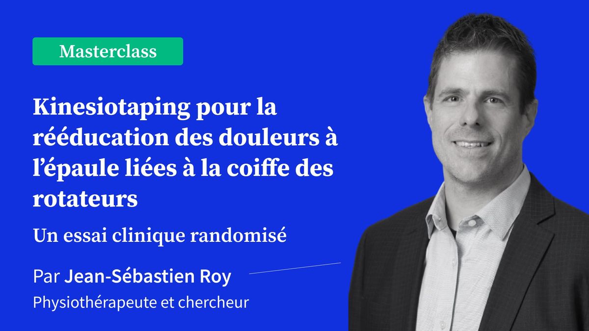 Kinesiotaping pour la rééducation des douleurs à l'épaule liées à la coiffe des rotateurs
