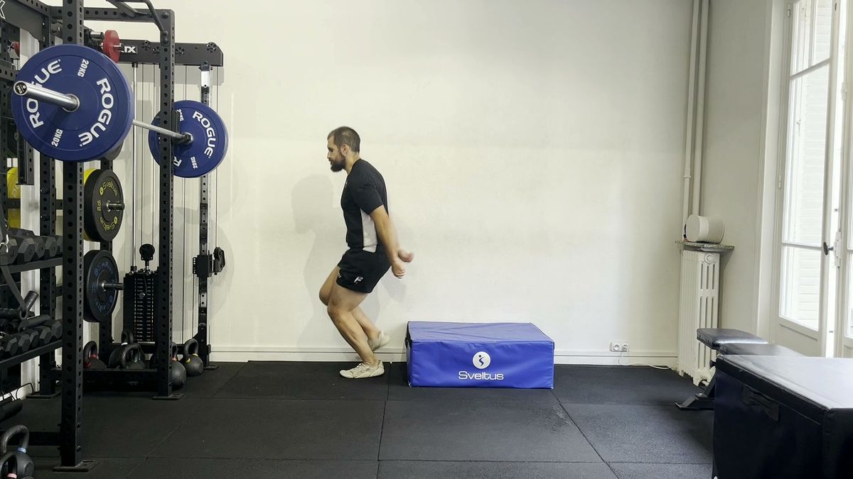 Single-leg drop jump