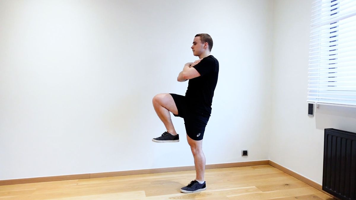 Single-Leg Stabilization With Knee Raise