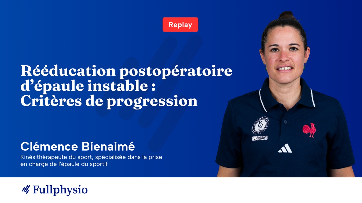 Rééducation postopératoire d'épaule instable : Critères de progression