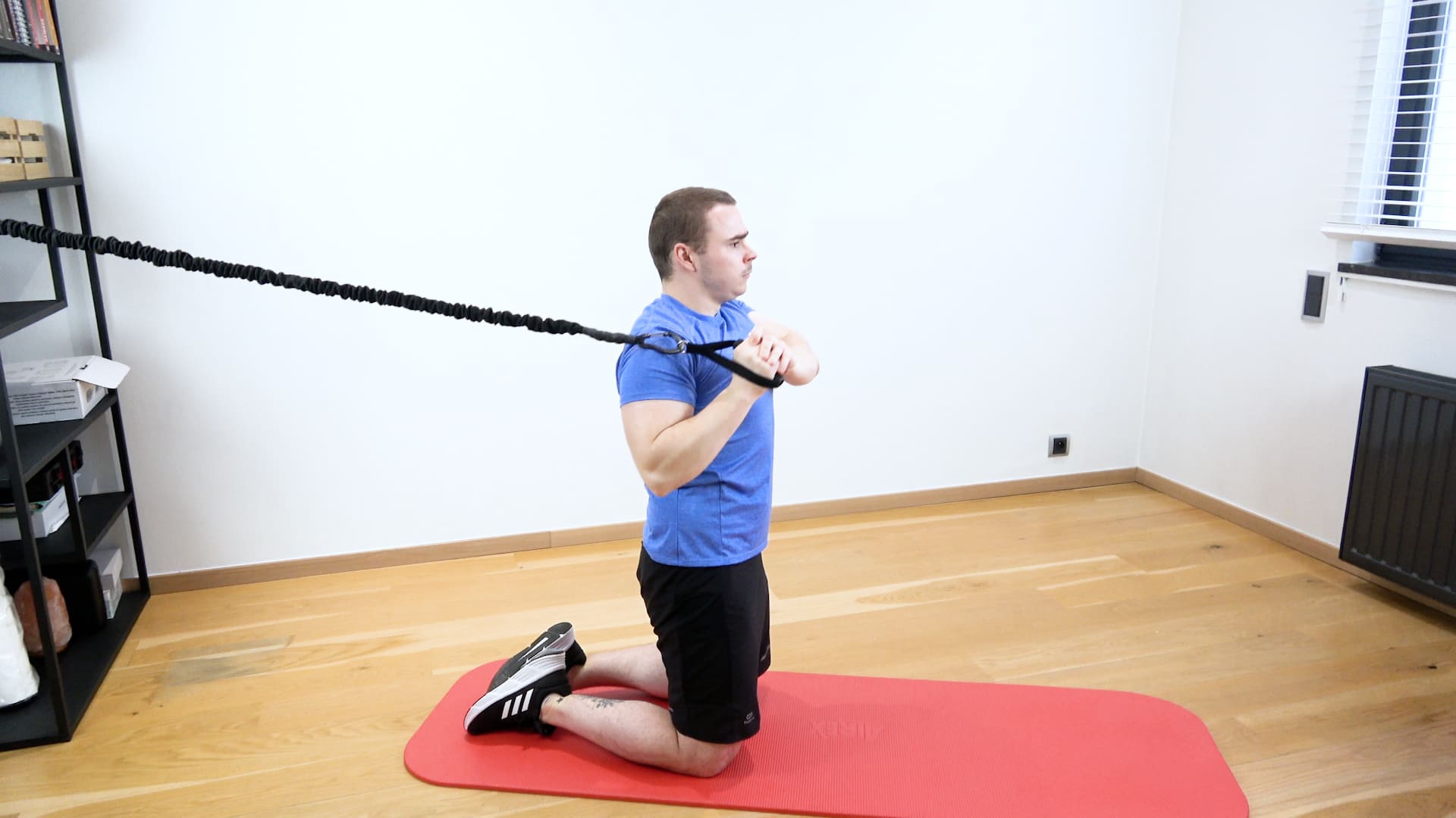 Gainage abdominal avec stabilisation centrale, vue 1