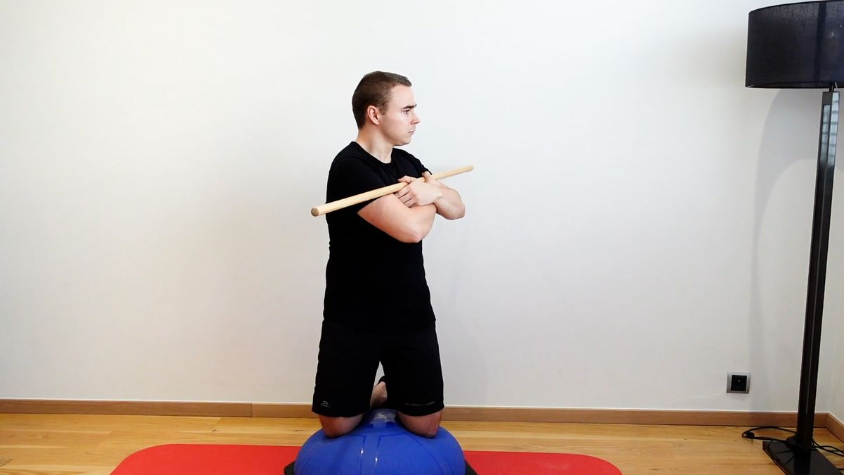 Contrôle postural avec rotation du tronc