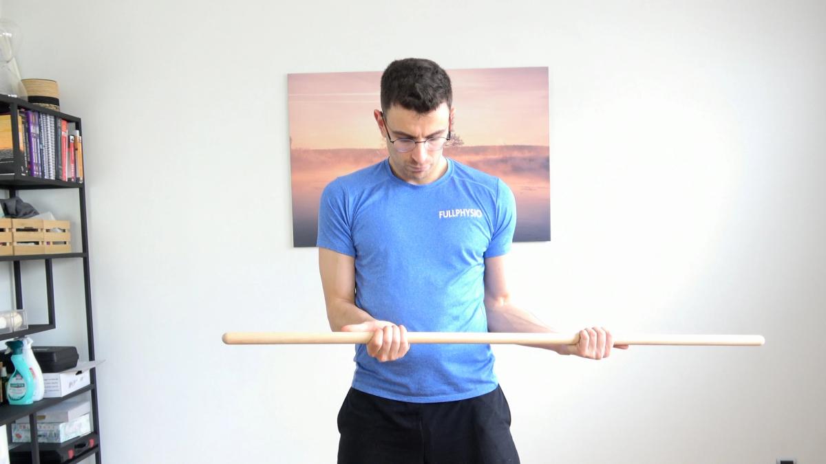 ER in Supination With Stick