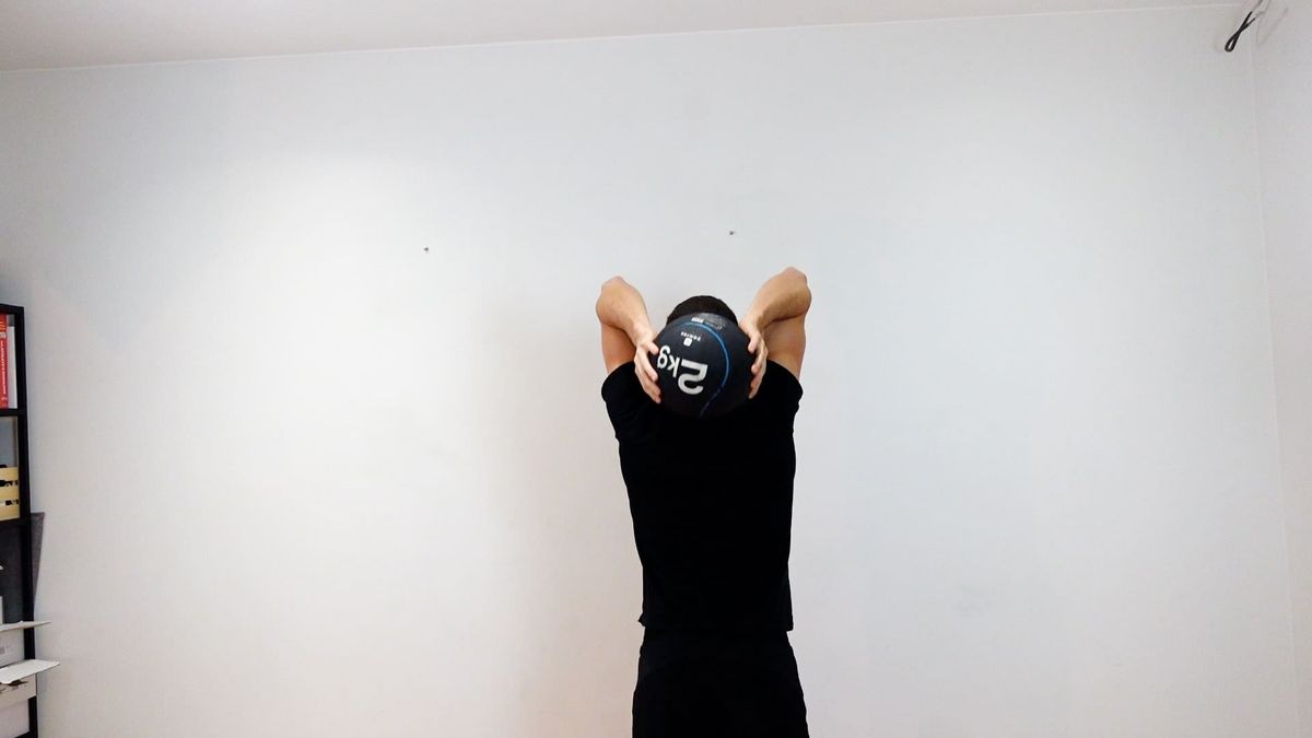 Soccer Throw-In Exercise With Medicine Ball
