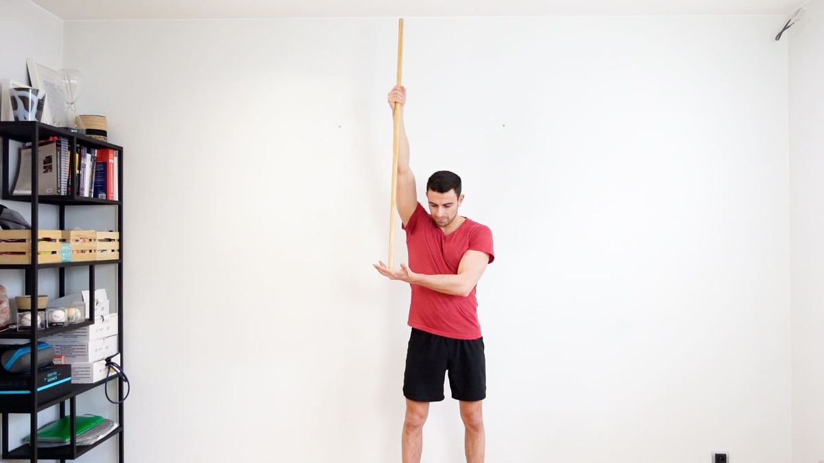 Active-Assisted Anterior Elevation Mobilization With Stick