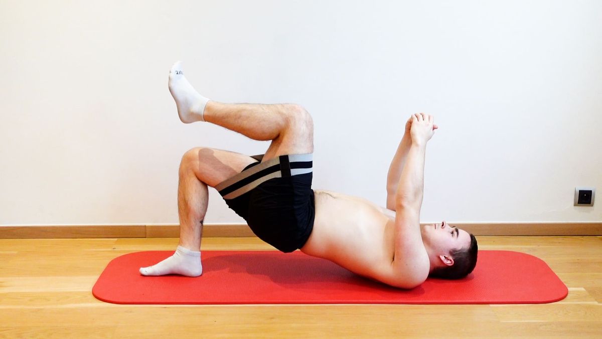 Bridge With Hip Flexion