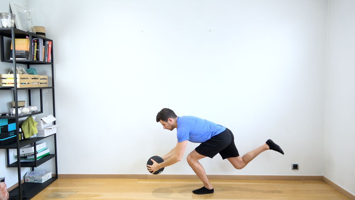 Braking Exercise With Medicine Ball