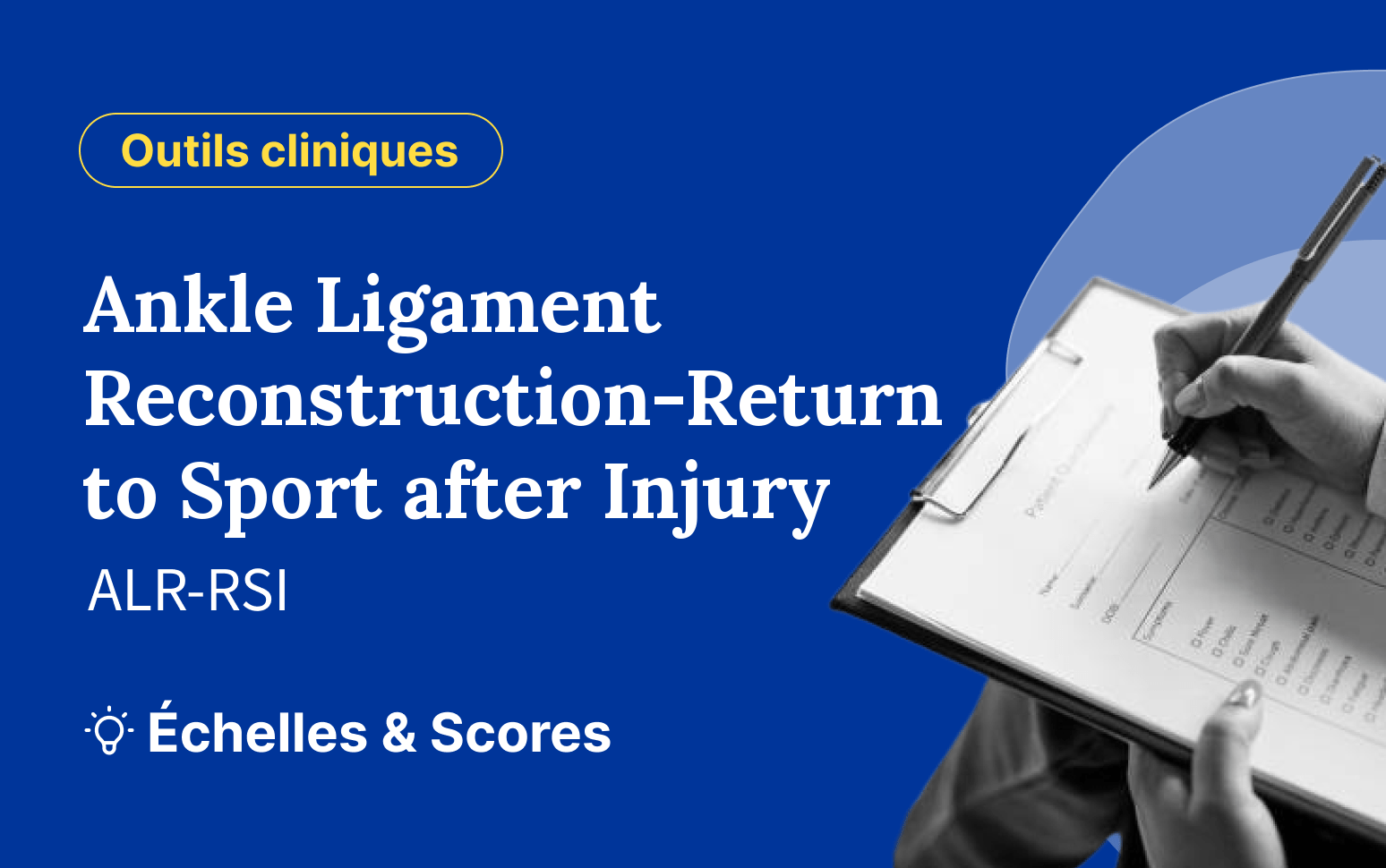 Ankle Ligament Reconstruction-Return to Sport after Injury (ALR-RSI)