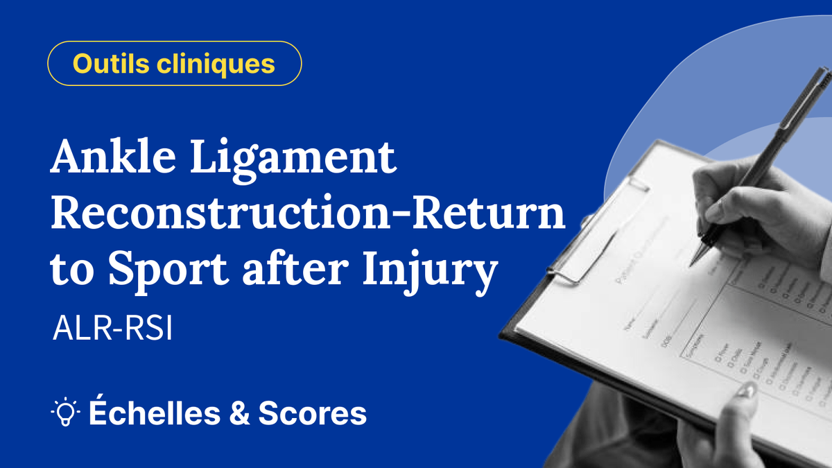 Ankle Ligament Reconstruction-Return to Sport after Injury (ALR-RSI)
