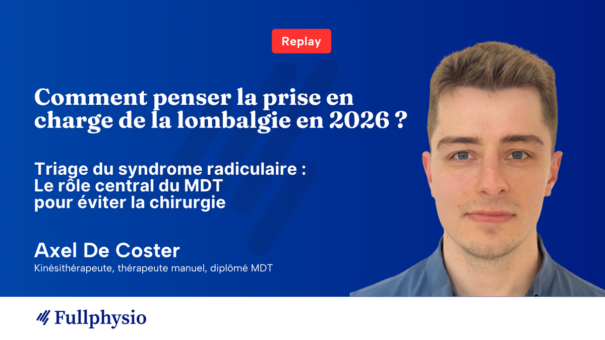 Triage du syndrome radiculaire : le rôle central du MDT pour éviter la chirurgie
