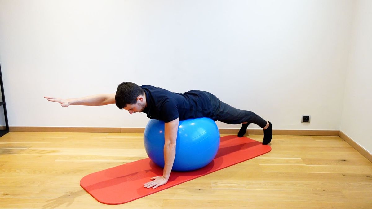 Lower Back Stabilization on Swiss Ball