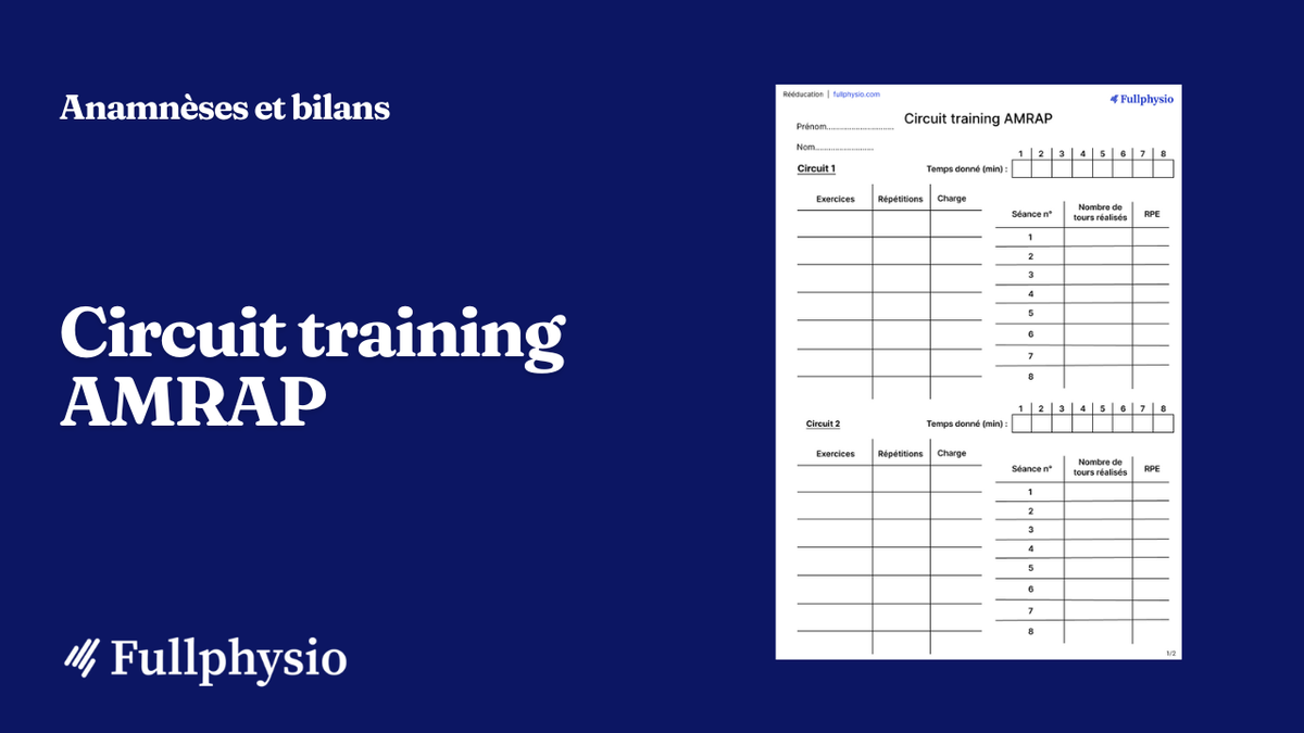 Circuit training AMRAP