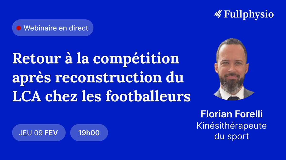 Le retour à la compétition après reconstruction du LCA chez les footballeurs