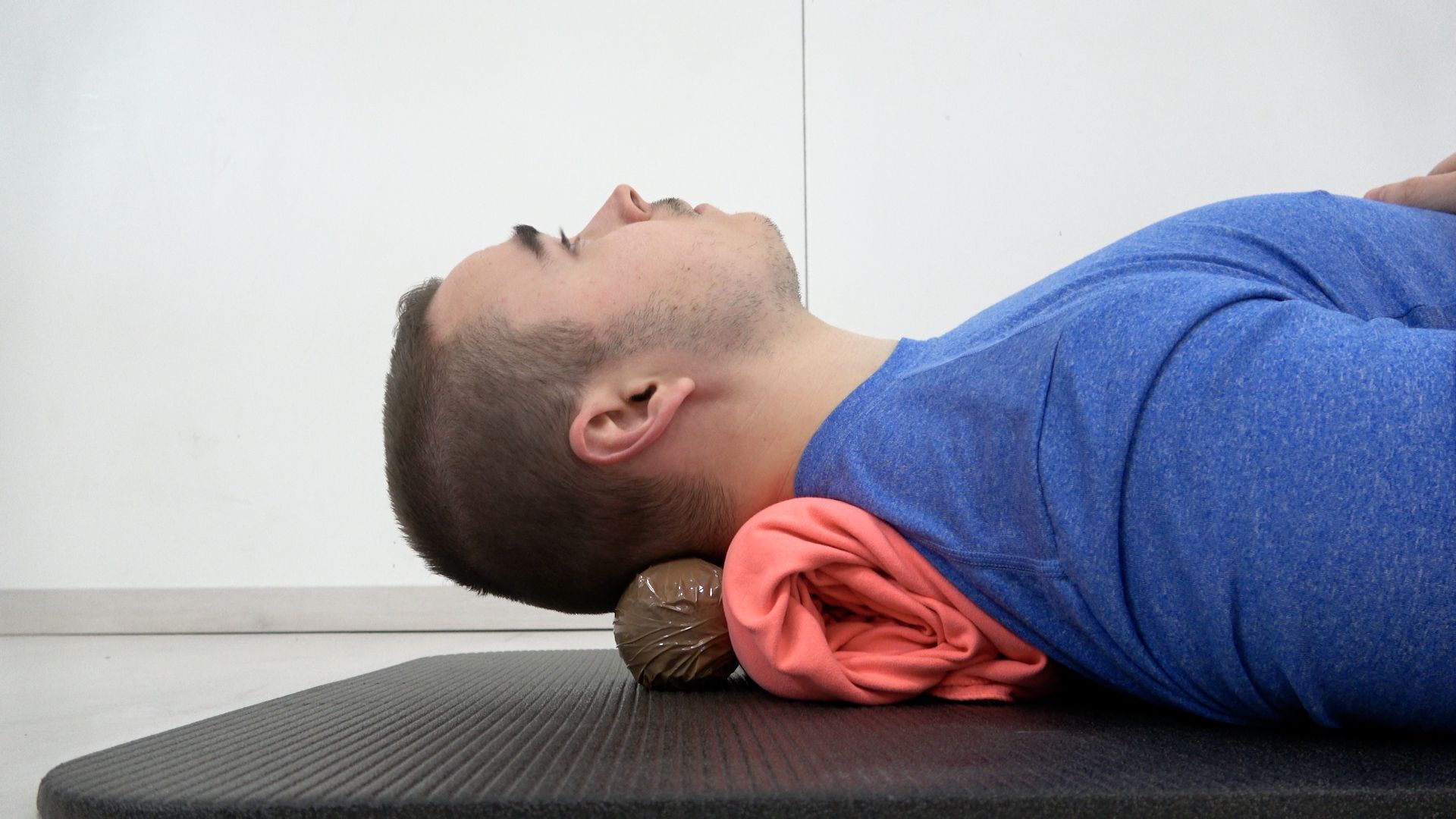 Neck Self-Massage With Tennis Balls, view 2