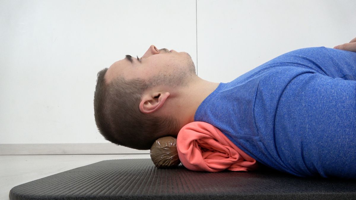 Neck Self-Massage With Tennis Balls