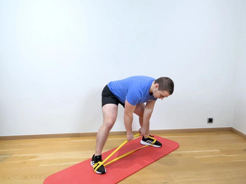 Wide Stance Deadlift With Elastic Band, view 1