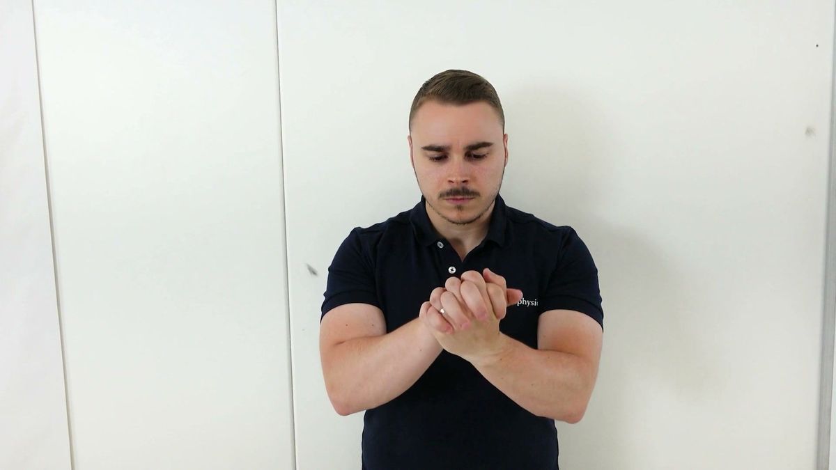 Wrist Mobilization With Interlaced Hands