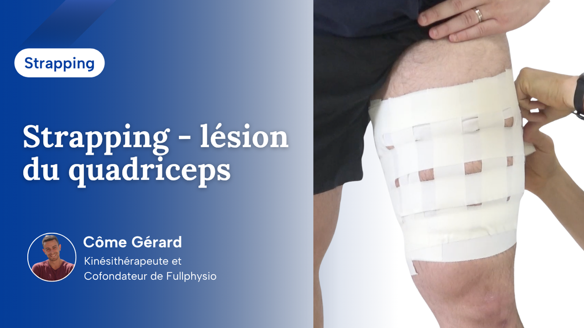 Strapping - lésion du quadriceps
