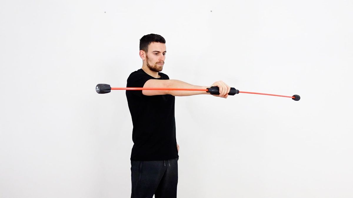 Flexi-Bar Exercise With 90° Shoulder Flexion