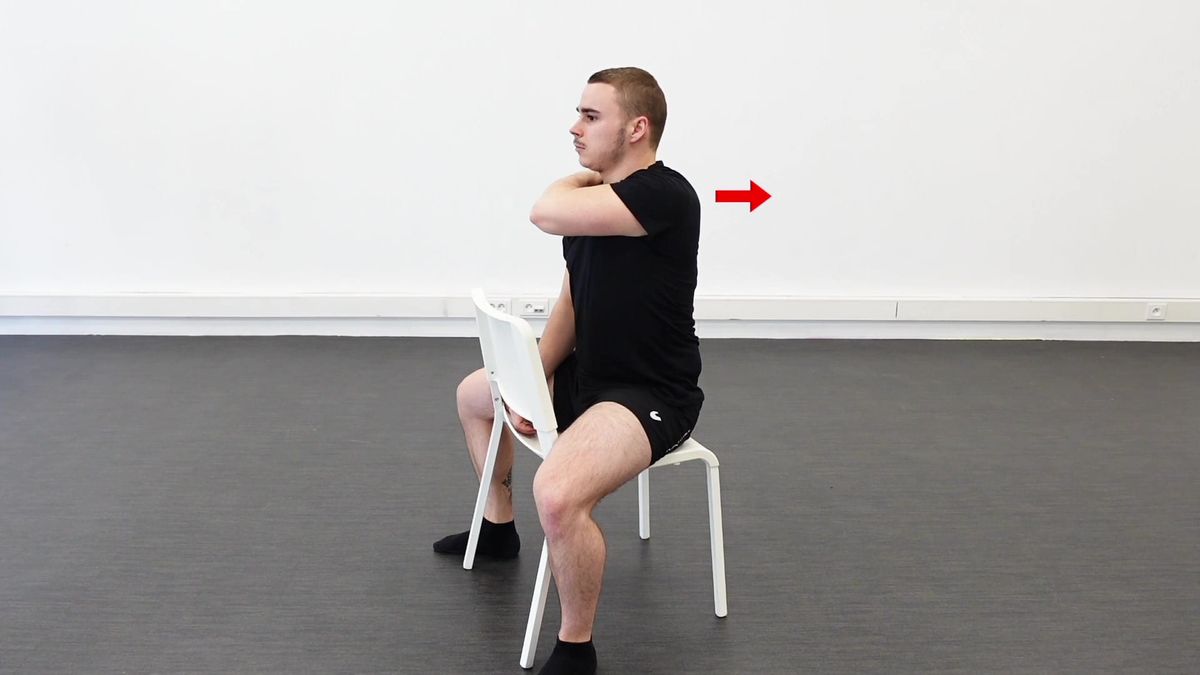Seated Isometric Thoracic Straightening