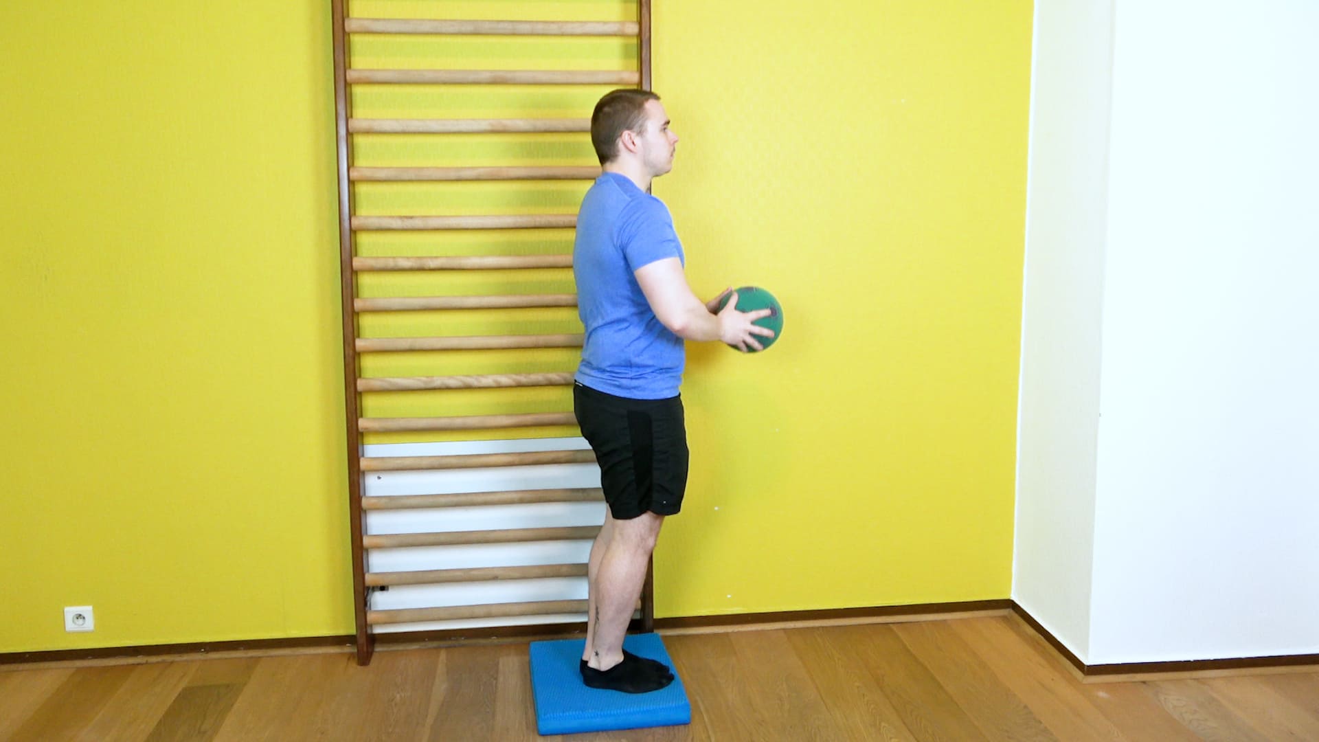 Balance With Feet Together & Ball Throwing, view 1