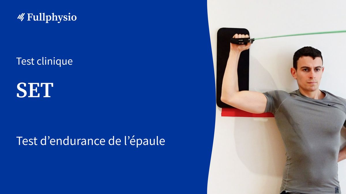 Shoulder endurance test (SET)