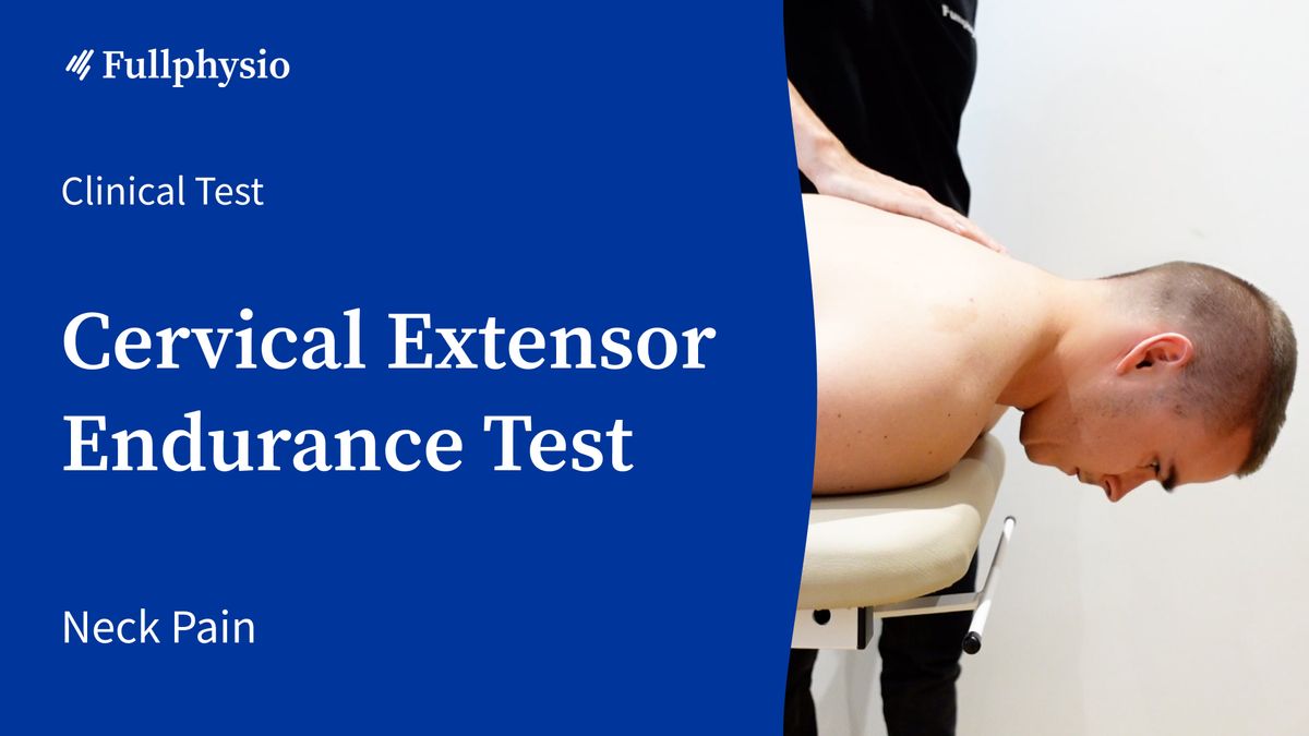Cervical Extensor Endurance Test (CEET)