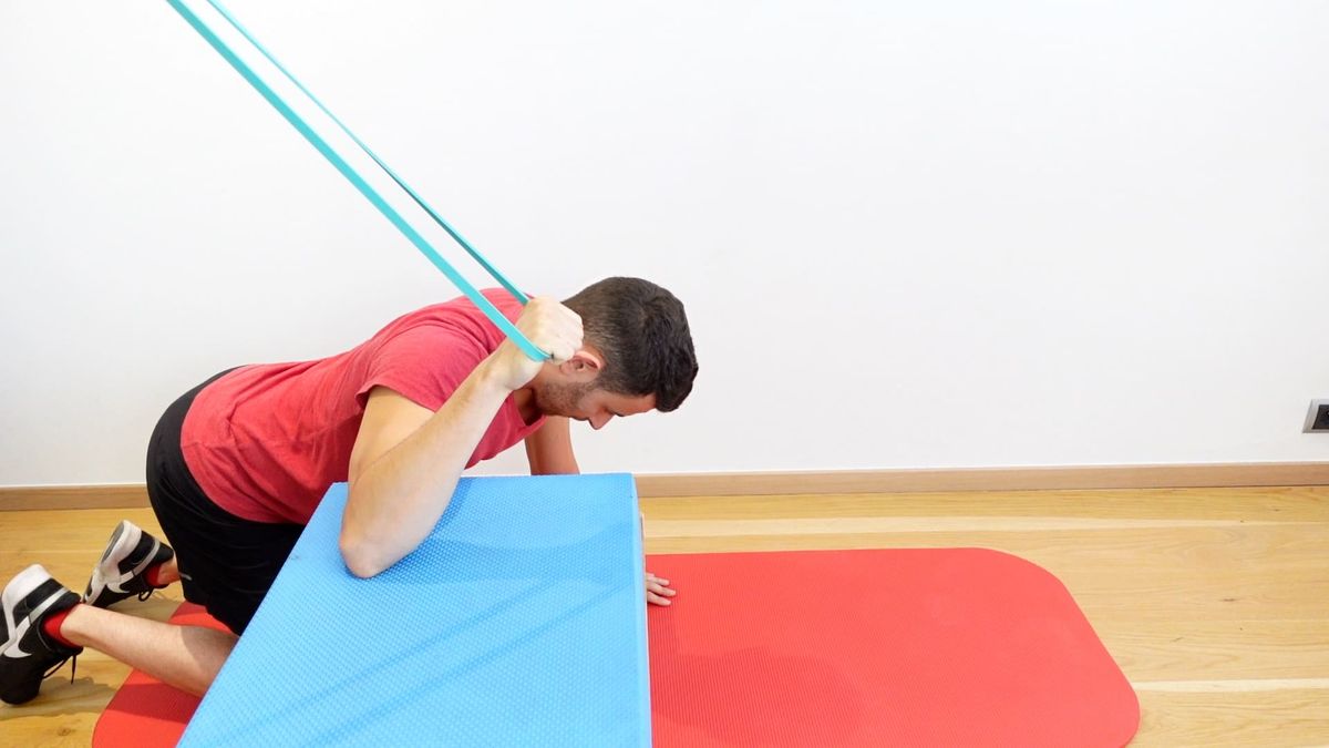 Shoulder Stabilization at External Rotation End of Range, Elastic Band Release