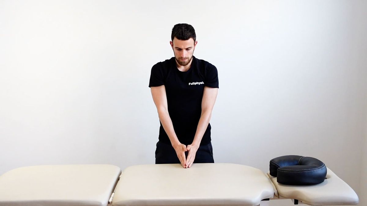 Flexion d'épaule glissée sur table