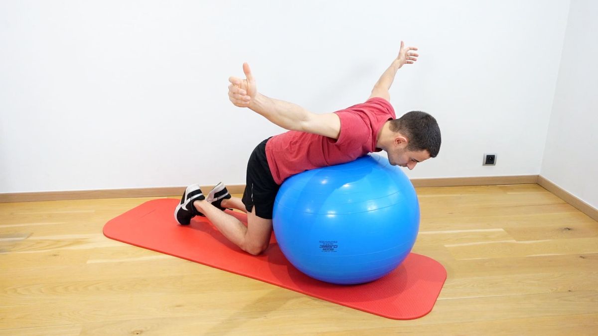 Scapular Muscle Strengthening on Swiss Ball