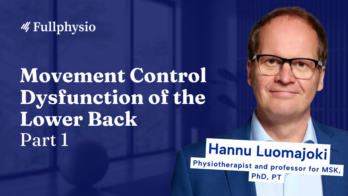 [1/2] Movement Control Dysfunction of the Lower Back