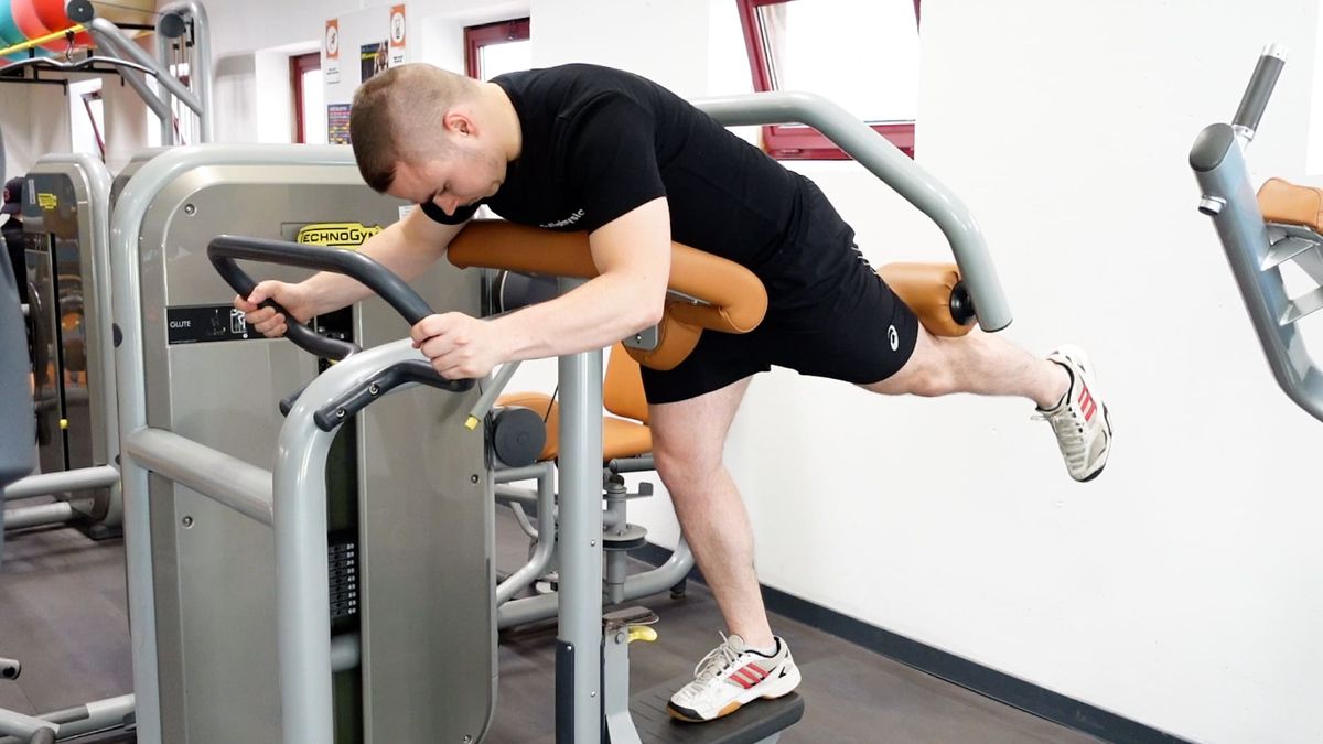 Hip Extension Strengthening on Machine