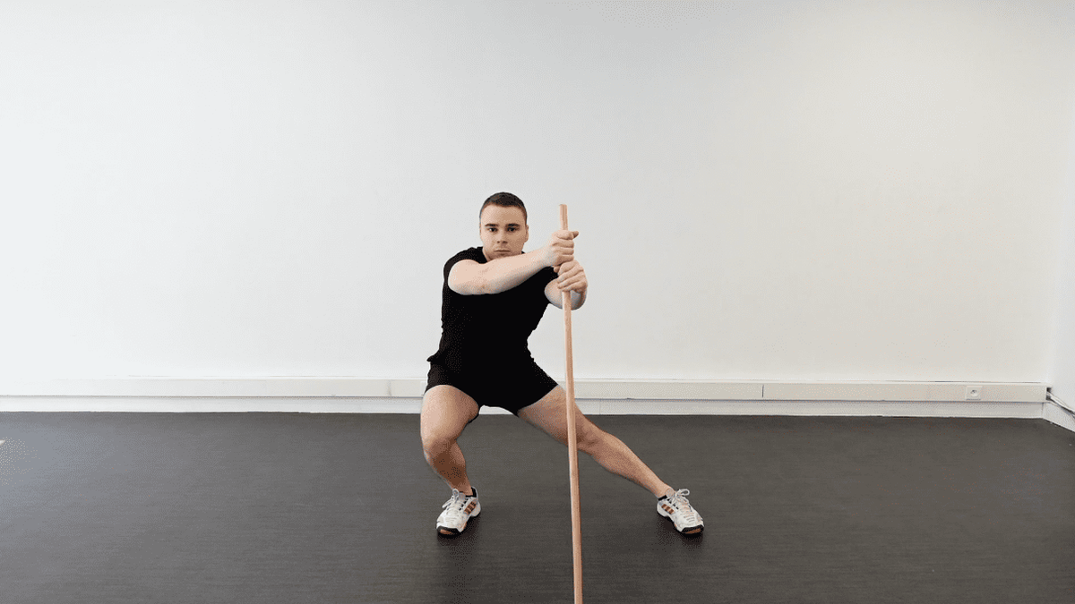 Side Lunge With Stick