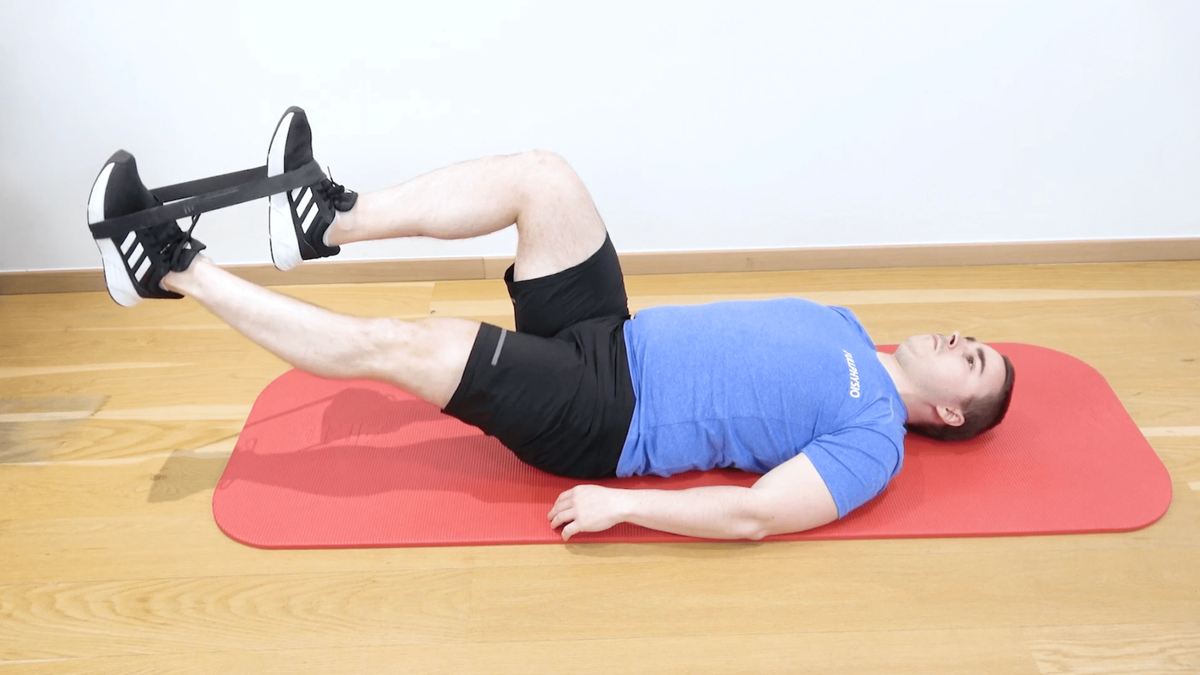 Iliopsoas Strengthening With Elastic Band