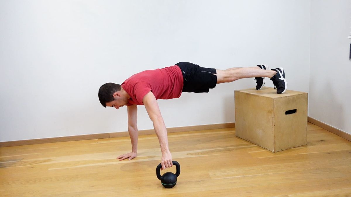 Elevated Plank With Weight Transfer