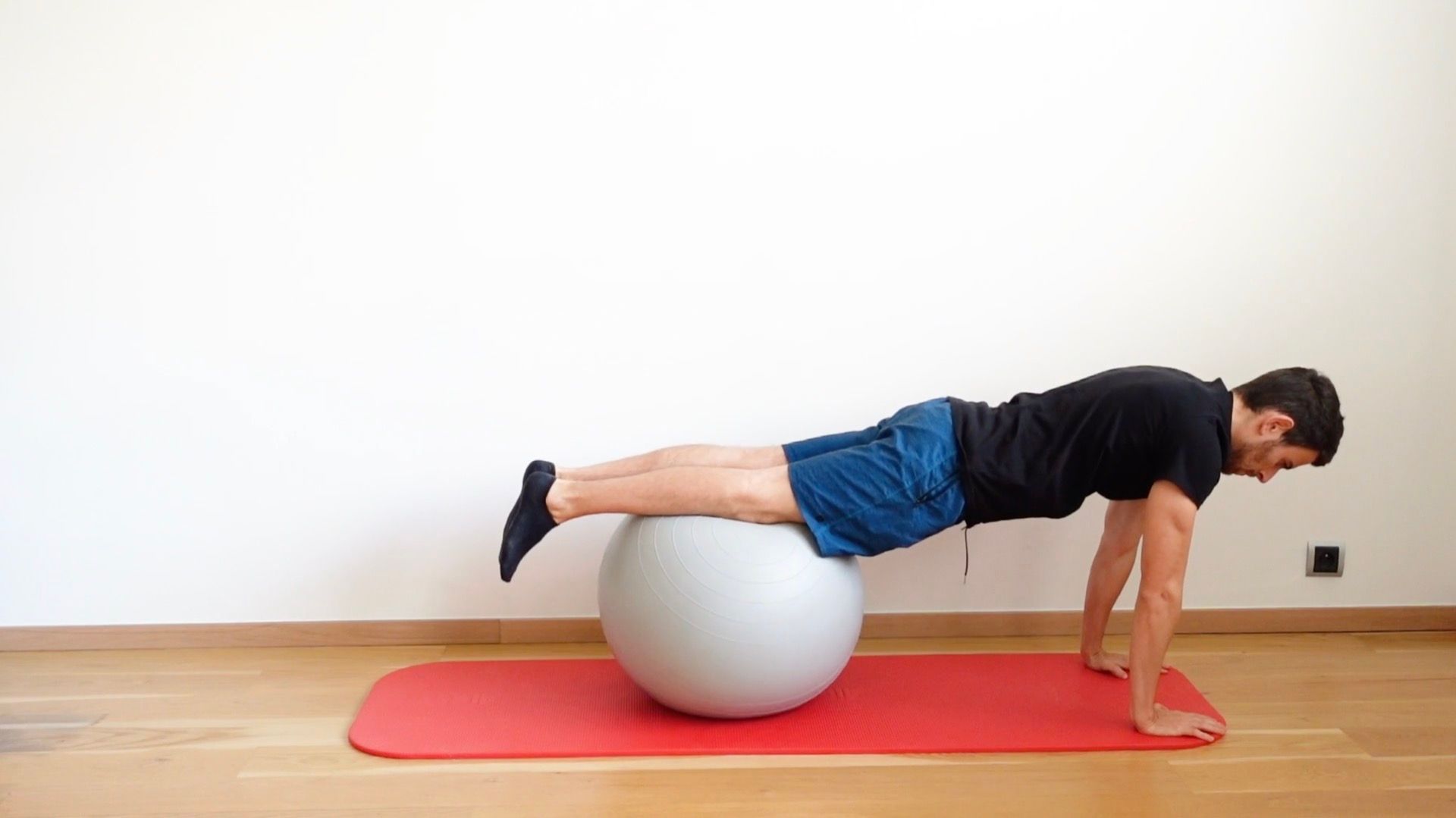 Dynamic Plank With Swiss Ball, view 2