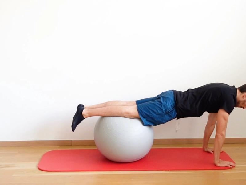 Dynamic Plank With Swiss Ball, view 2