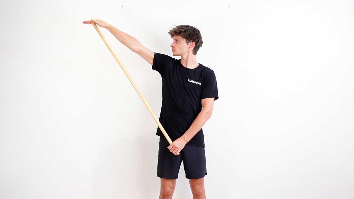 Active-Assisted Shoulder Abduction Mobilization With Stick