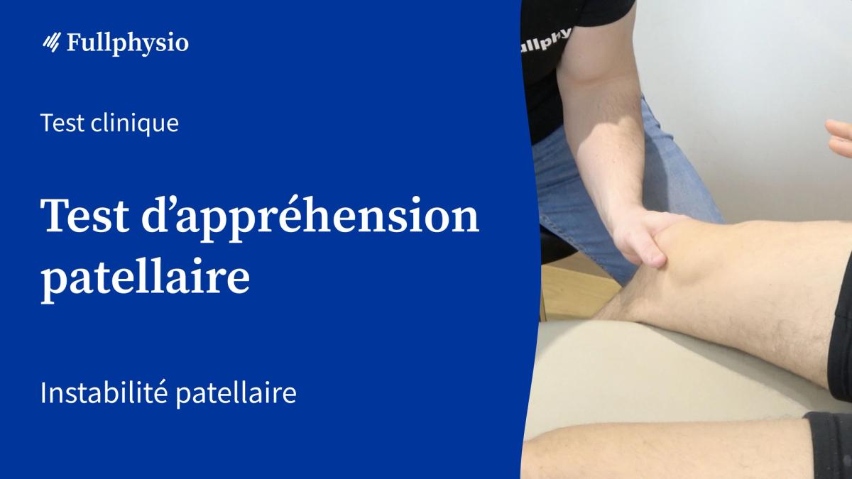 Test d'appréhension patellaire