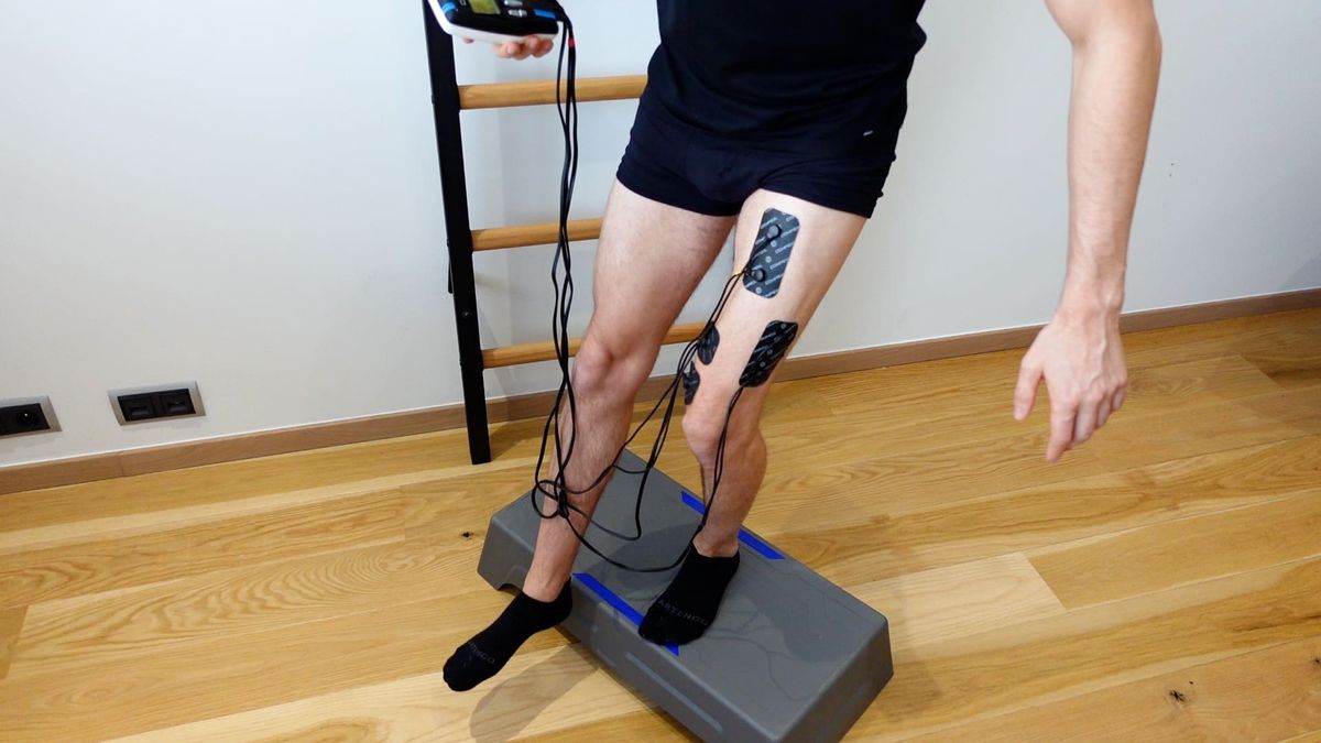 Step Up / Down With Electrostimulation