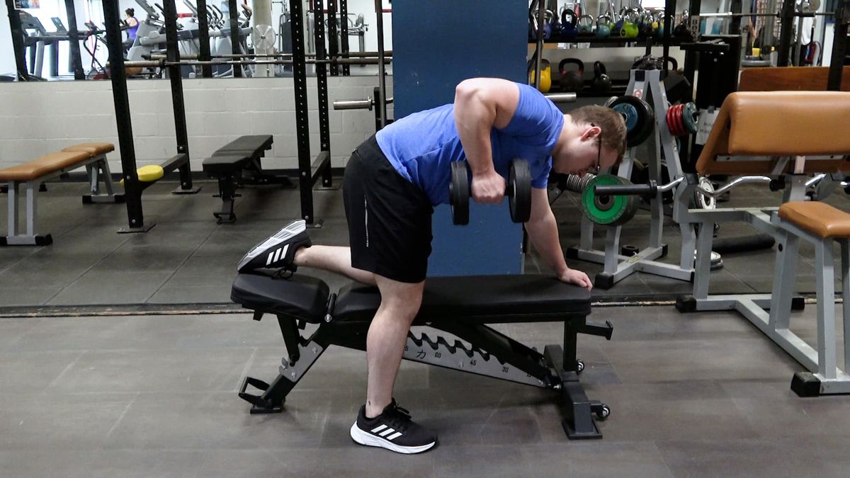 Unilateral Rowing With Dumbbell