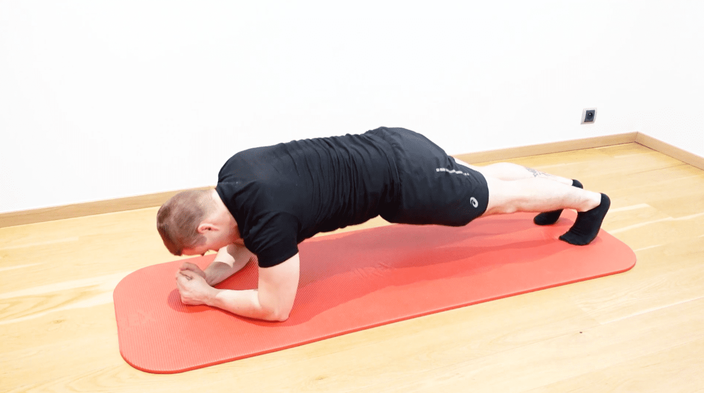 Gainage dynamique coudes fléchis / tendus, vue 1