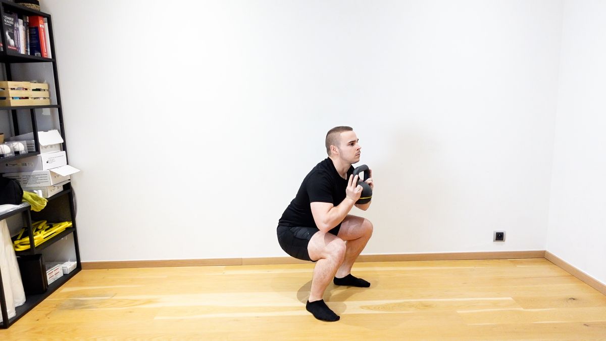 Goblet Squat With Kettlebell