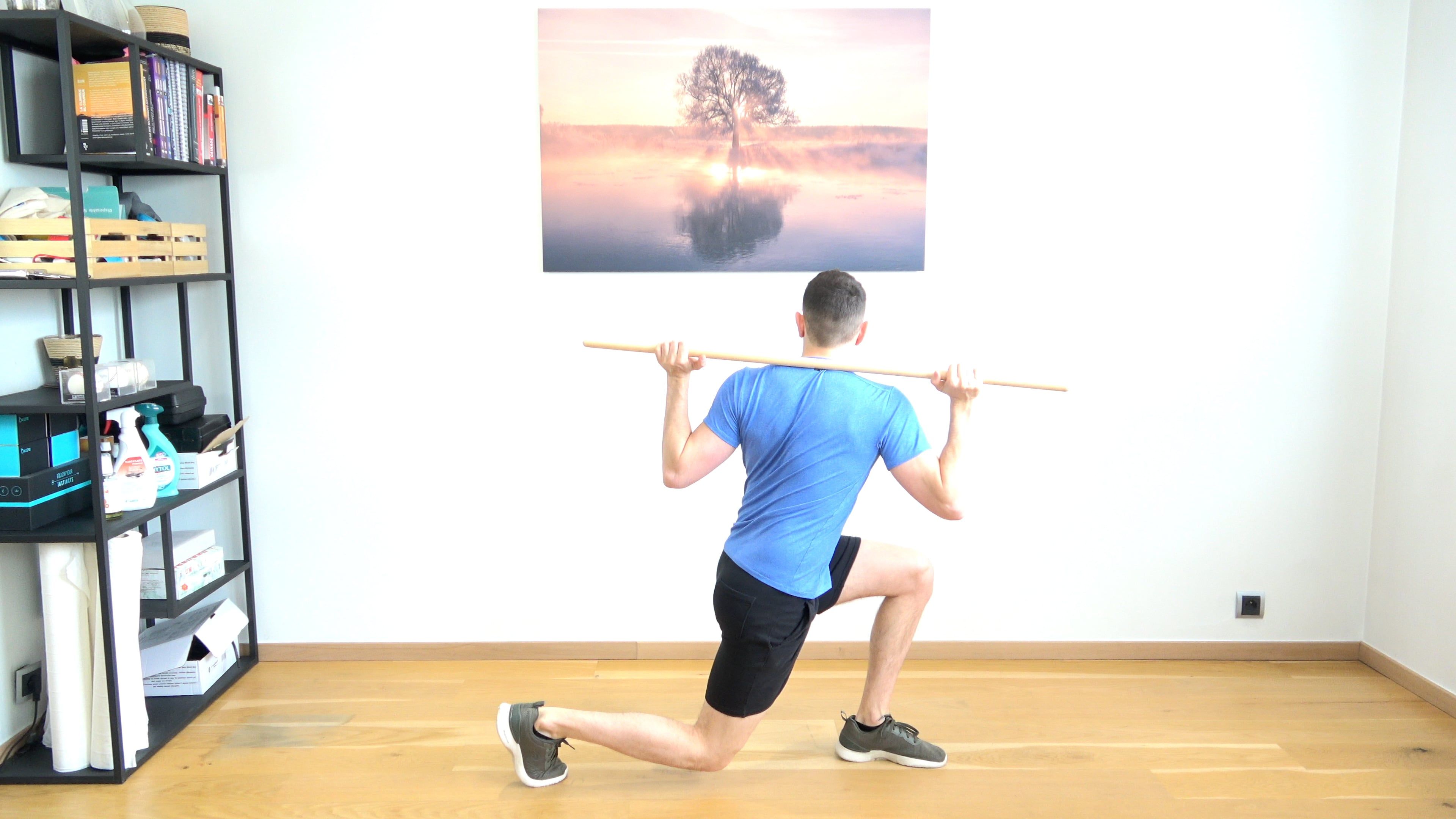 Chest Rotation in Lunge Position, view 1
