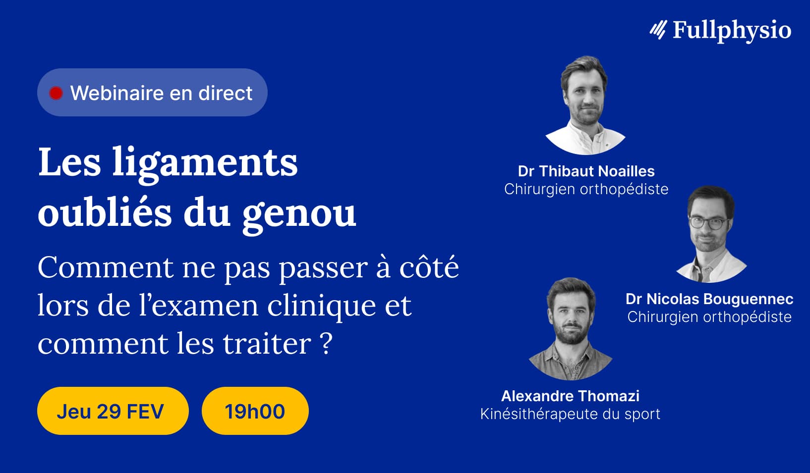 Les ligaments oubliés du genou : comment ne pas passer à côté lors de l’examen clinique et comment les traiter ?